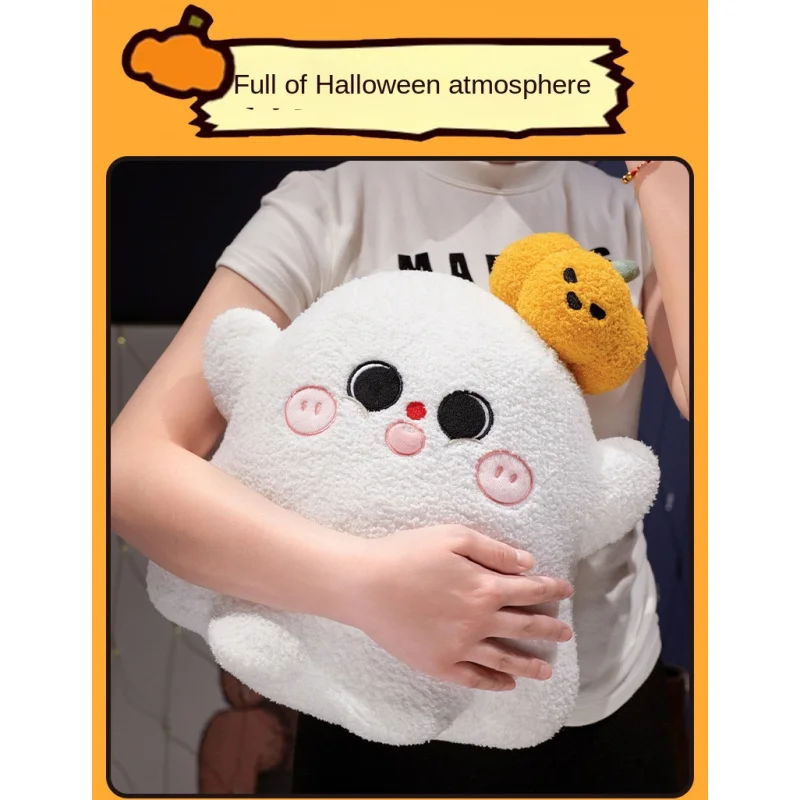 Halloween Doll Pillow Pumpkin Ghost Shape Cute Plush Toy Washable Cushion