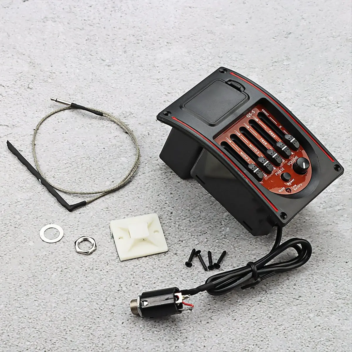 

Спортивный гитарный пьезо-датчик с эквалайзером и тюнером, предустановленный предусилитель для акустической гитары, запчасти и аксессуары для гитар