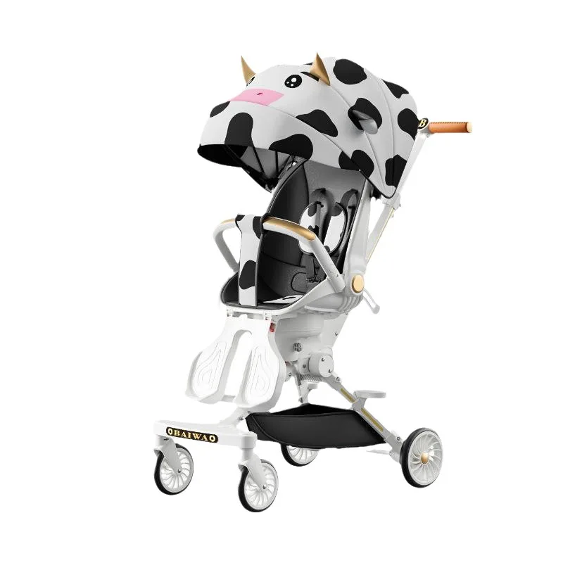 Baby stroller is lightweight foldable able to sit lie down and sleep Children and babies have a high view stroller