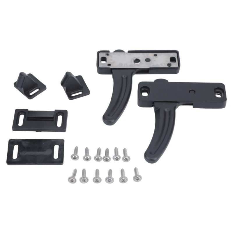 37JE Black Screen Handle Repair 1 Pair Door Latches for Daily Pull Point Service