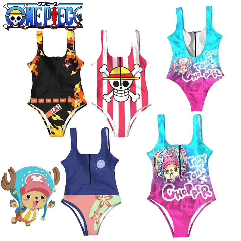 

Anime One Piece Chopper Swimsuits for Women One-Piece Suits Cartoon Bathing Suit Beach Bikini Pool Girls Swimwear Accessories