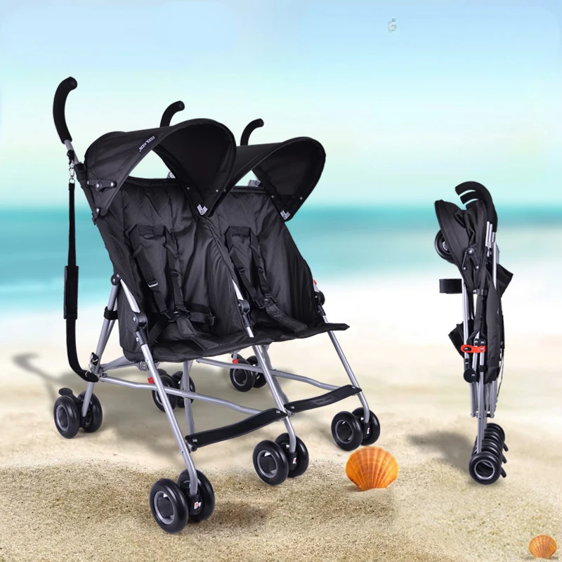 

Ultra-light Aluminum Alloy Twin Baby Stroller,double Stroller for Baby and Older Brother, Folding Two-child Multiple Strollers