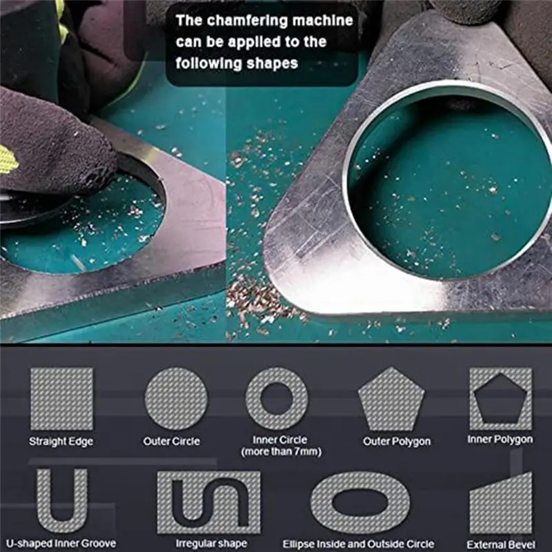 

Stunning- Mini Pneumatic Chamfering Tool with Replace Blades Inserts and Bearings, 45 Degree Air Chamfer Deburring Tool