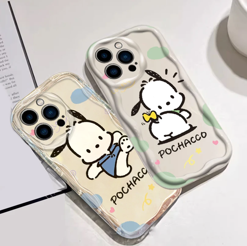 Cinnamoroll Melody Pochacco For Apple iPhone 15 14 13 12 11 XS XR X Pro Max Plus Wave Oil TPU Phone Case