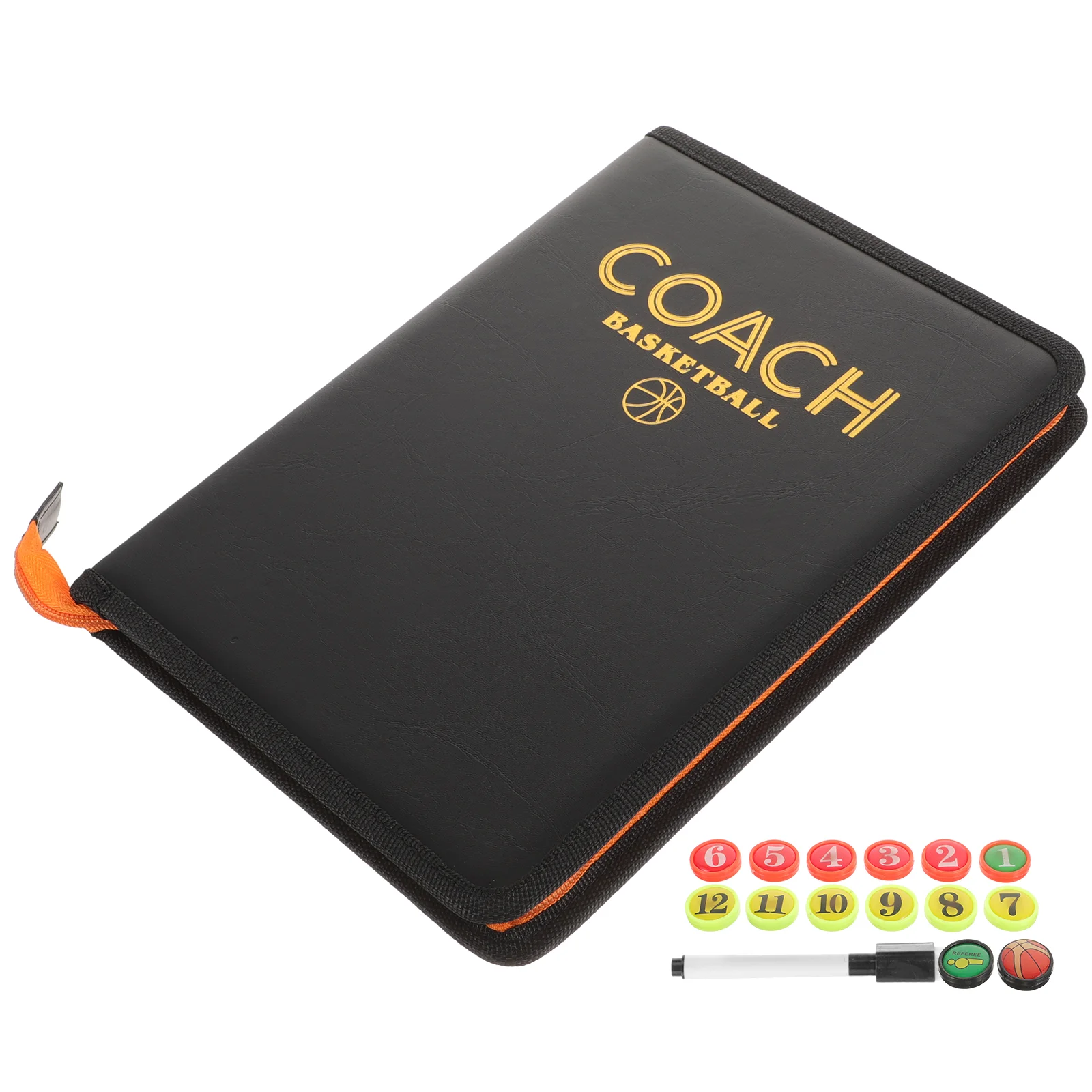 

Basketball Board Match Drainage Writing Zipper Clipboard Equipment Pu Portable Supply