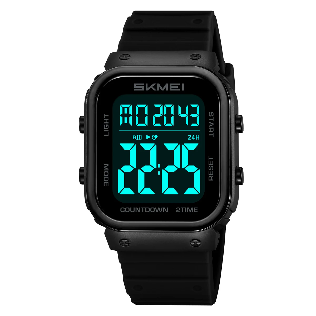 SKMEI Sports Electronic Wristwatches Digital 5Bar Waterproof Watch Countdown Alarm Clock LED Light Military Watches Reloj Hombre