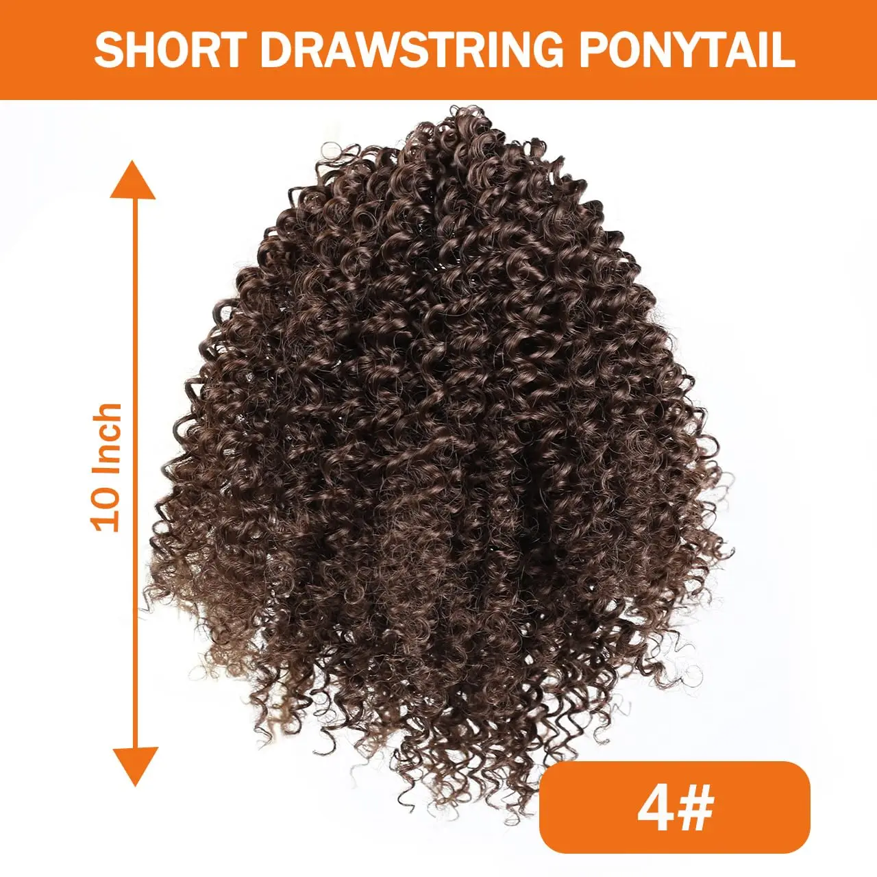 Afro Curly Hair Pony Tail Drawstring Ponytail 100% Brazilian Remy Human Hair Ponytail Extensions Natural Hair For Women