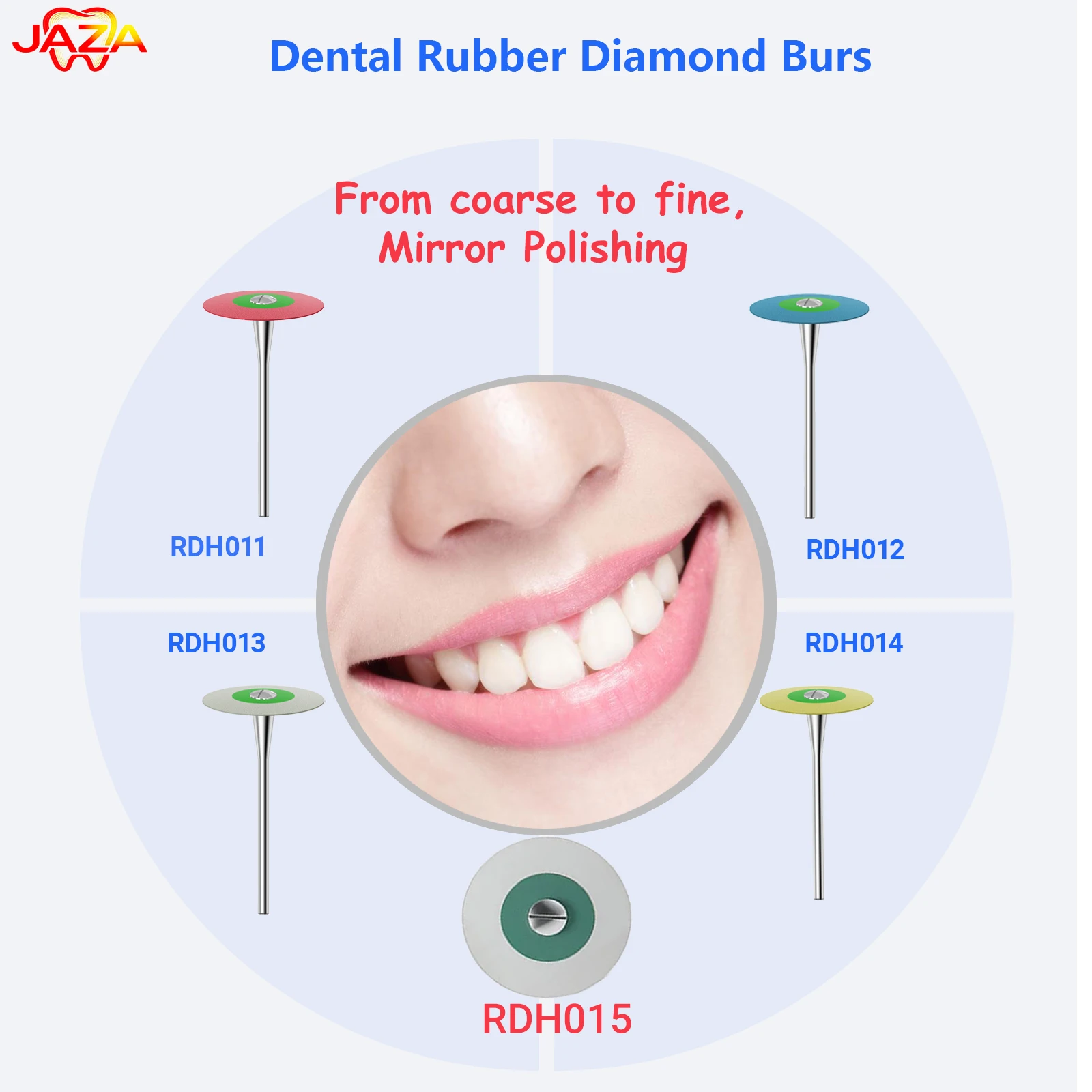 

Алмазные боры JAZA для зуботехнических работ, зеркальная полировка, низкое нагревание, хвостовик 2,35 мм, высокая износостойкость, разные зернистости, для циркония/керамики