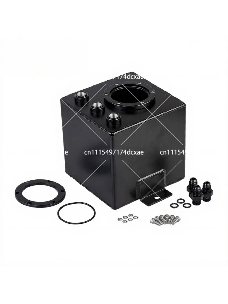 2L Black Billet Aluminum Fuel Surge Tank with High Quality External Fuel Pump