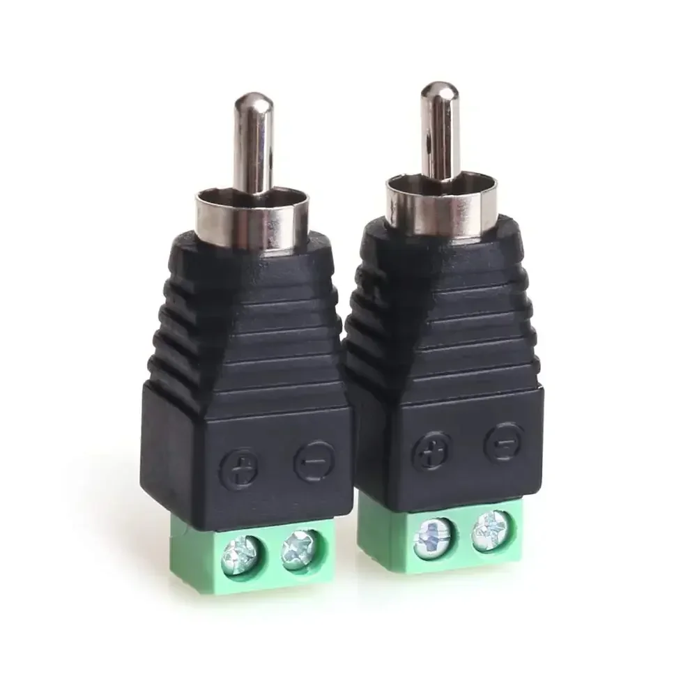 10pcs/5pcs/2pcs BNC Connectors Male RCA plug JR-R55 with audio to terminal block for cctv camera AHD CVI Camera Camera