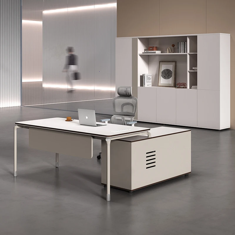 Light Luxury , Simple Modern Design Female Senior Executives, Large Executive Desk Office, CEO And Manager