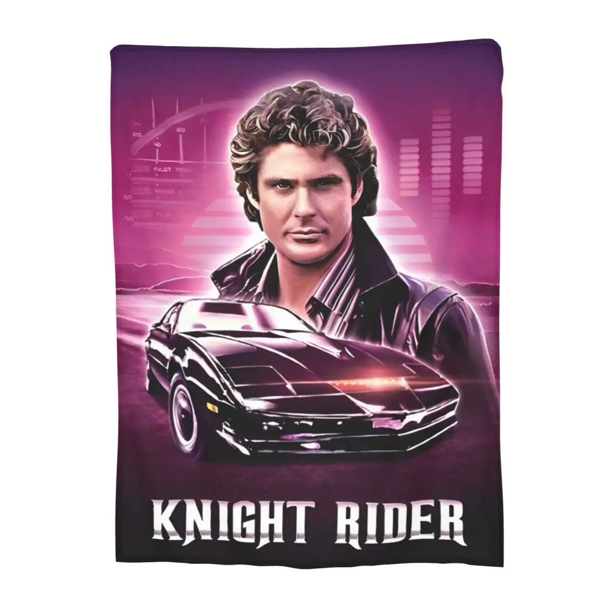 Knight Rider Blanket Cover Action Tv Series Wool Throw Blanket Bedroom Sofa Decoration Ultra-Soft Warm Bedspreads