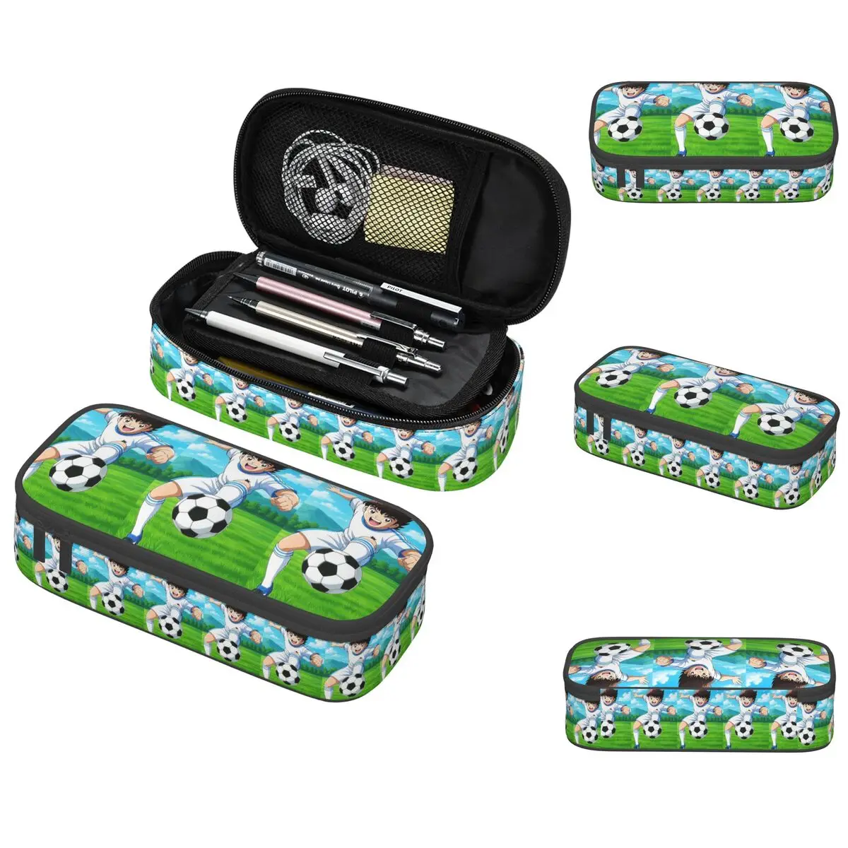 

Captains Tsubasas Japan Football Anime Pencil Case for Boy Girl School Pen Box Pencil Bag Stationery Supplies Pen Holder Bag