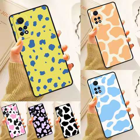 Cow Spot Pattern Texture Animal Case For Samsung Galaxy S24 Plus S23 S20 S21FE Lite S22 Ultra Note 20 S8 S9 S10 Phone Coque