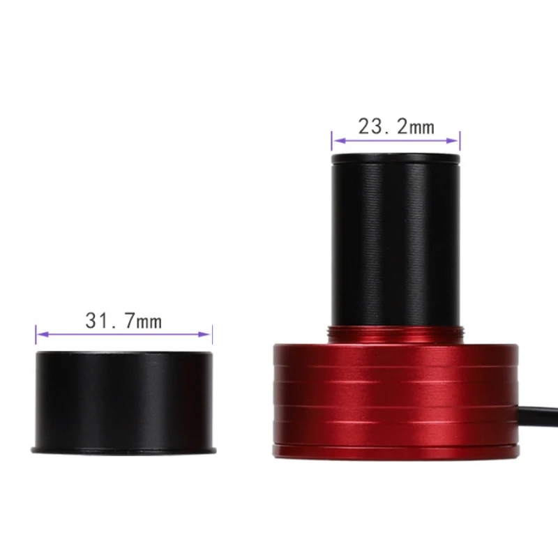 Agnicy 1.25 cali mikroskop teleskopowy okular elektroniczny 2-megapikselowy obiektyw kamera przemysłowa