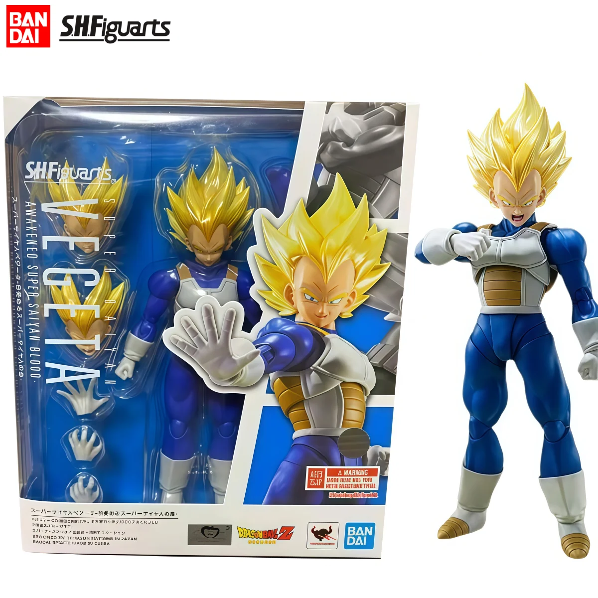 

100% Original Bandai SHFiguarts Super Saiyan Vegeta Dragon Ball Z Anime Action Figure Collectible Model Desk Decor Gift In Stock