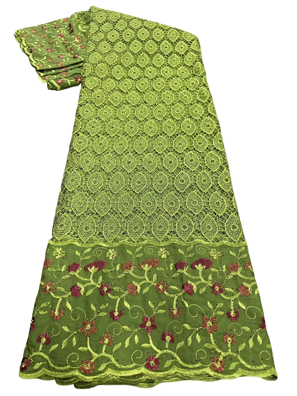 

Лидер продаж, зеленая швейцарская вуаль, кружевная ткань, камни с вырезами, 2025 г., высококачественные водорастворимые кружевные нигерийские женские вечерние платья