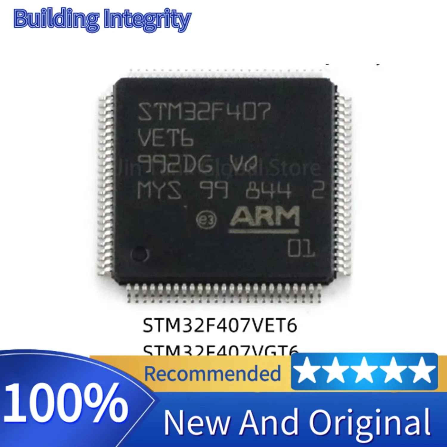 (1piece) 100% New STM32F407VET6 STM32F407VGT6 STM32F407 VET6 STM32F407 VGT6 QFP-100 Chipset