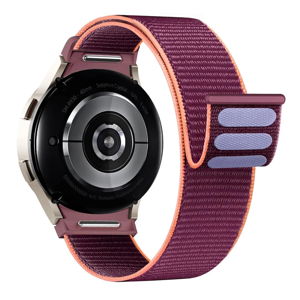 Band für Samsung Galaxy Watch 7/6/4/Classic/5 Pro 44 mm 40 mm Handgelenk ohne Lücken Nylon Sport Loop Correa Armband Galaxy Watch 7 Armband
