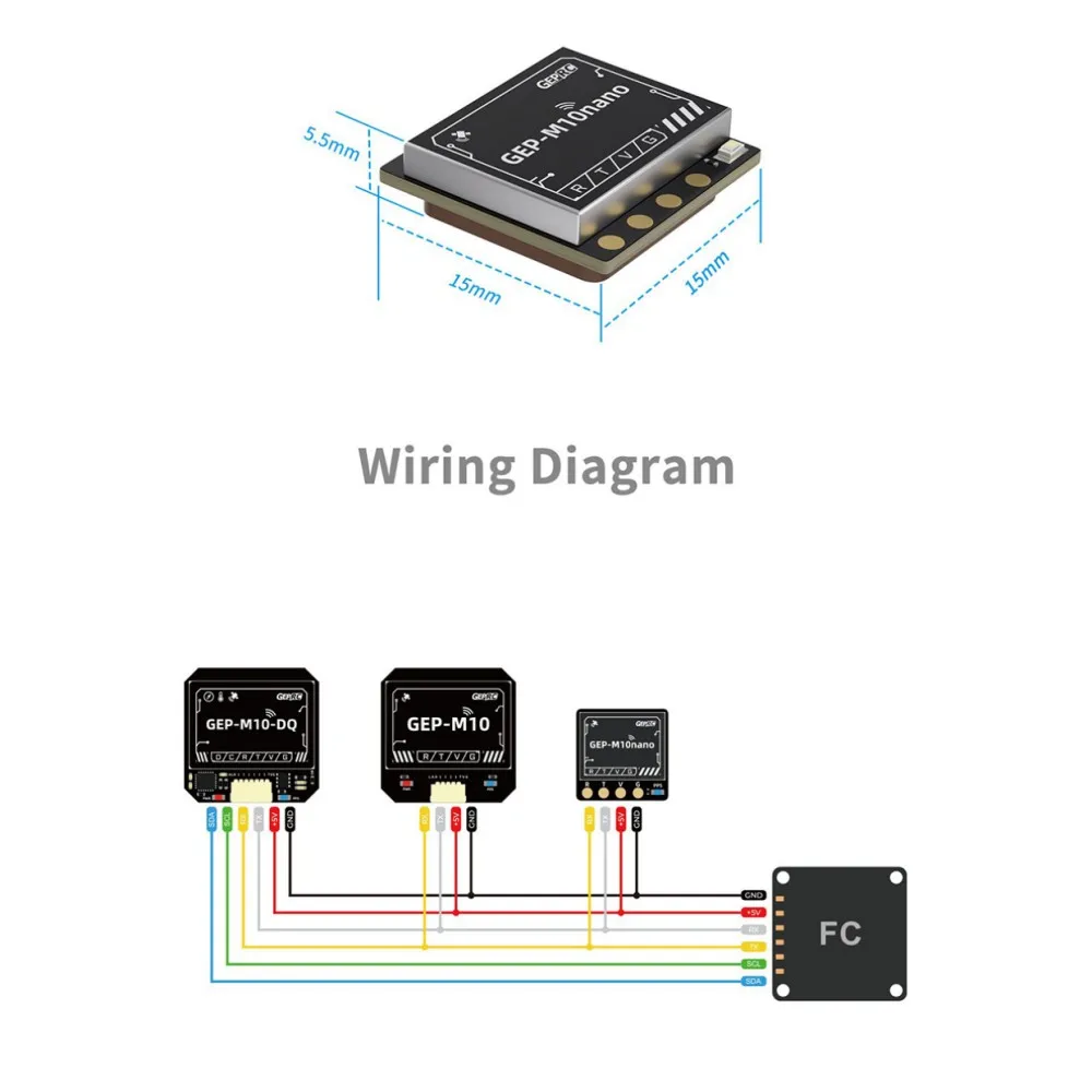 GEP-M10 Series GPS Module GEP-M10nano / GEP-M10 / GEP-M10-DQ  for FPV Racing Drone RC Airplane Mulit-Rotor Quacopter