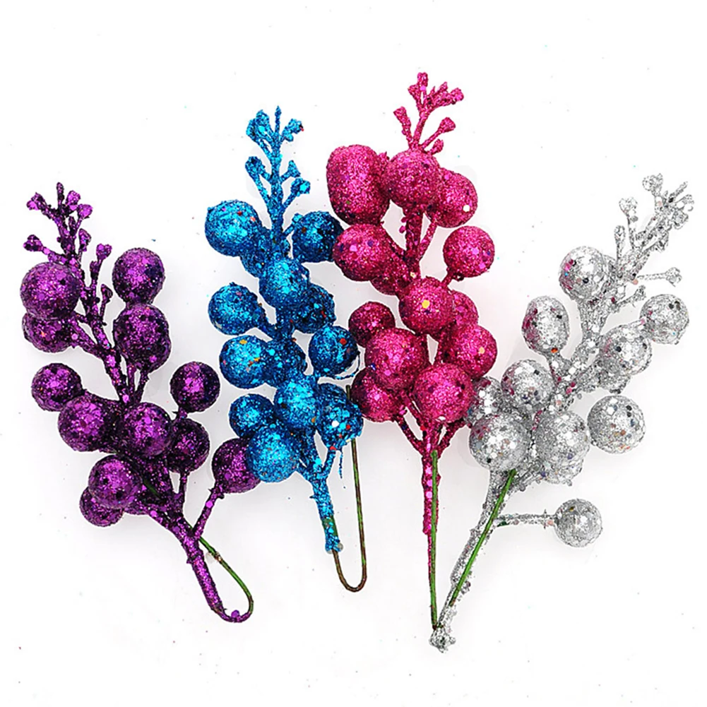 

Decorations Christmas Berry Stem Xmas Trees 20cm 3pcs Artificial Decor Decoration Festive Foam And Wire Garlands