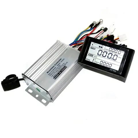 GREENTIME Nine Mosfet 36V/48V/60V 1000W BLDC Motor Controller E-bike Brushless Speed Driver and SW900 Display One Set
