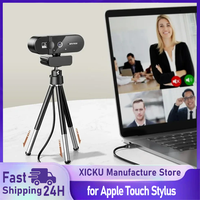 4K Webcam 1080P Mini Camera 2K Full HD Webcam with Microphone 30fps USB Web Cam for Auto Focus PC Laptop Video Shooting Camera