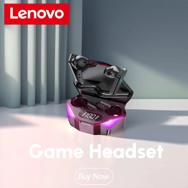 

Lenovo Tws Earphone Bluetooth Wireless in Ear Headphones Blutooth Hearing Aids Sport Gamer Headset Phone Sport Headphones