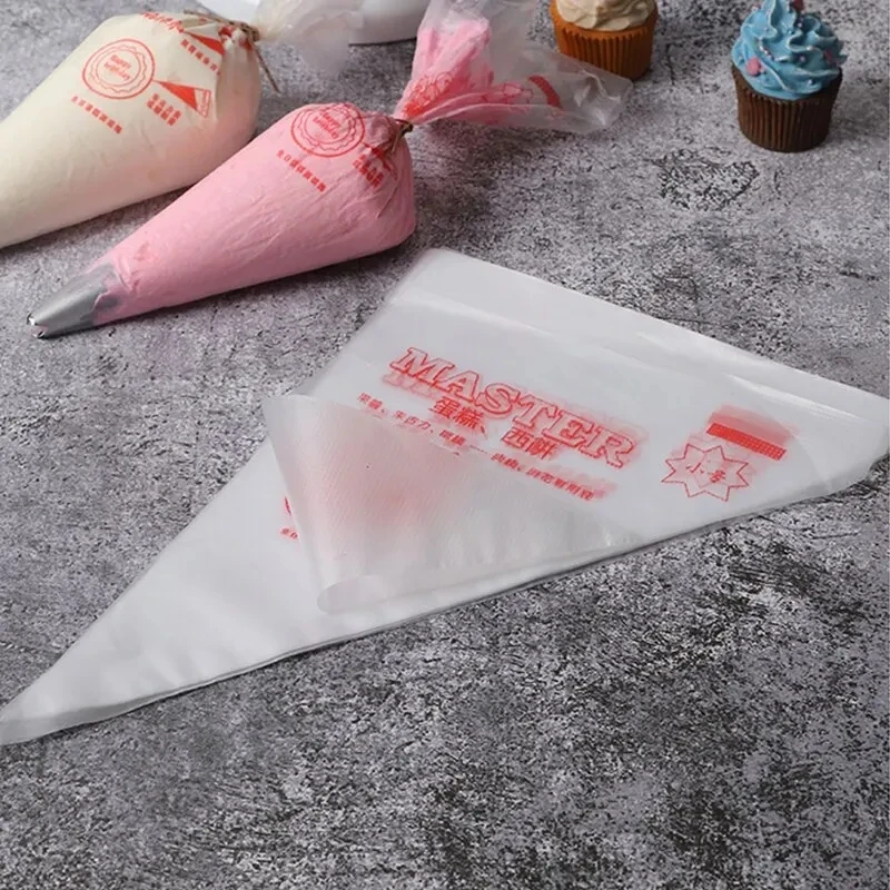 100pcs Disposable Composite Bag, Small Transparent Squeezed Cream Bag, Cake, Dessert, Biscuit Decoration, Kitchen Baking