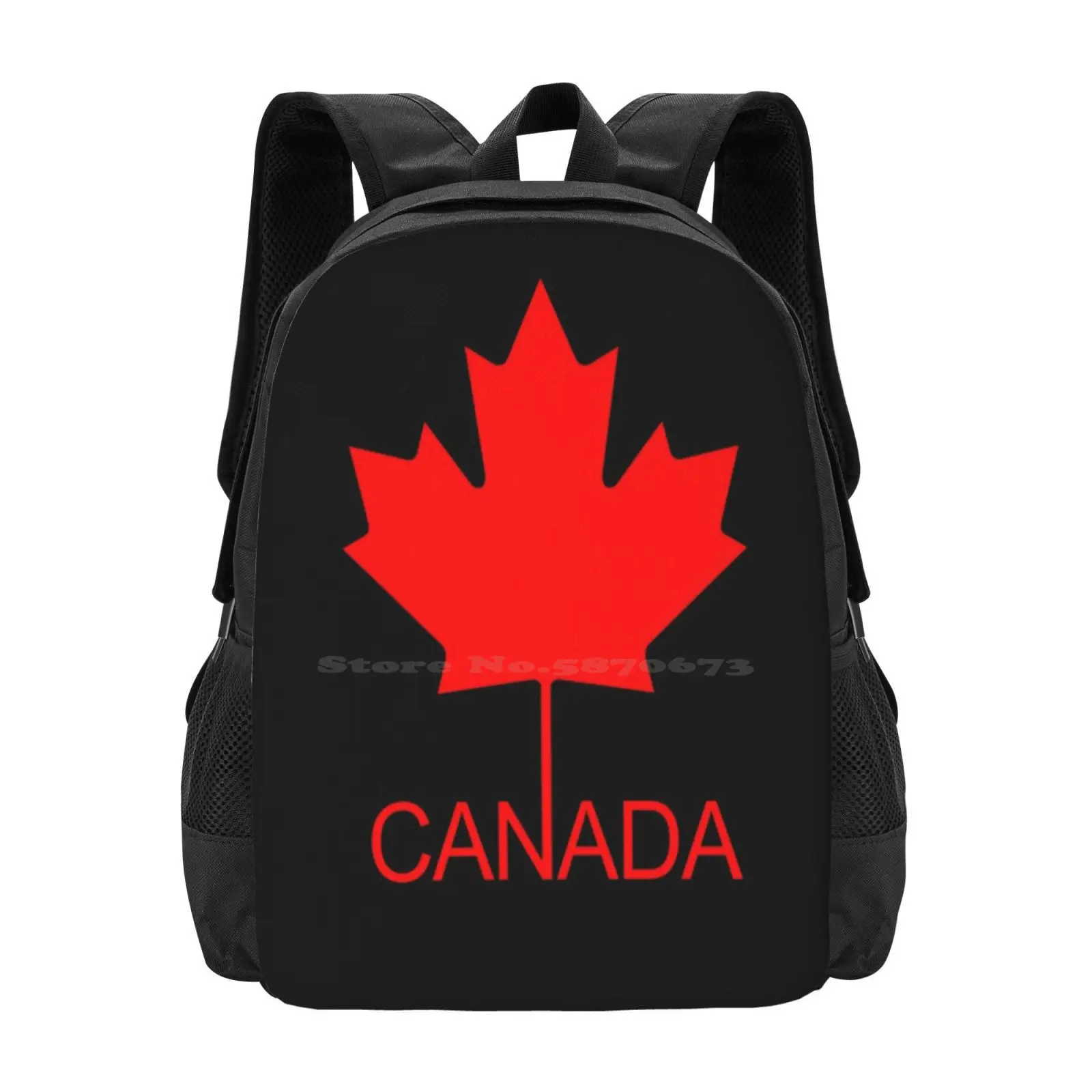 Canadian Flag Leaf 3d Print Design Backpack Student Bag Canadian Flag Canadian Leaf Flag Of Canada Canadian Patriot Canadian