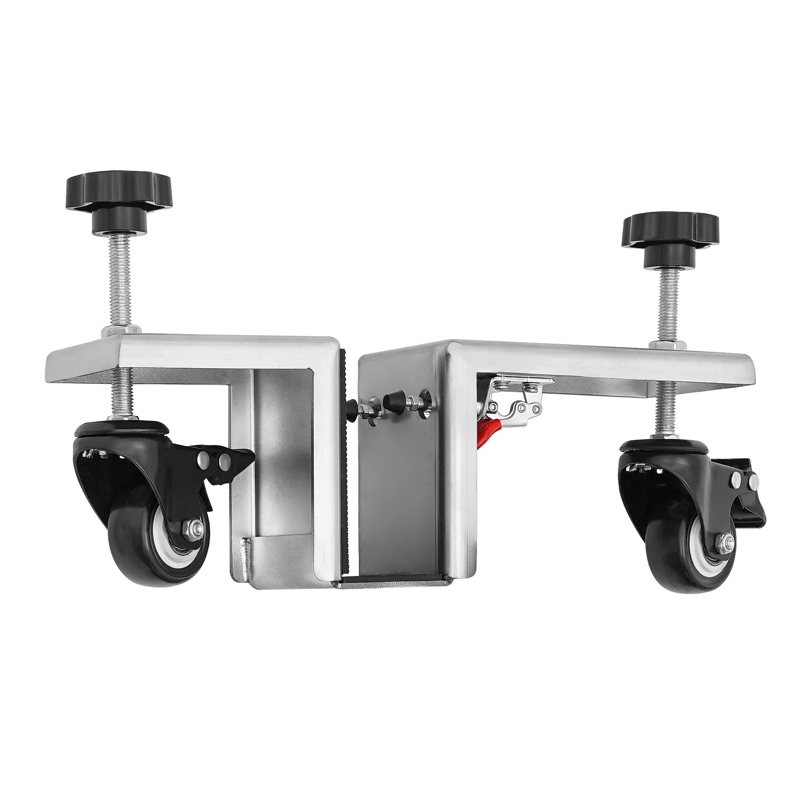 Набор инструментов для установки дверей, набор из 2 предметов, 360° °   Колеса с тормозами, для дверей толщиной 1,375-1,75 дюйма, 4 держателя давления