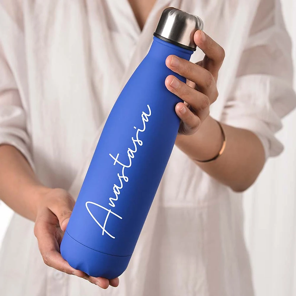 Personalisierte Wasser Flasche Benutzerdefinierte Isolierte Flasche Sport Wasser Flasche Heißer Kalten Thermos Hochzeit Geschenke Brautjungfer Trinkgläser