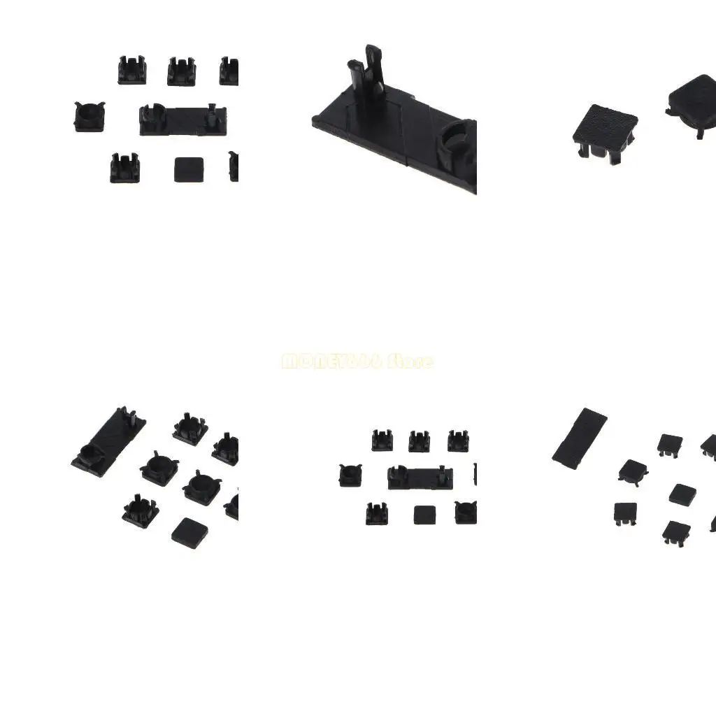 F62C 1 세트 플라스틱 피트 플라스틱 버튼 나사 캡 커버 세트 교체