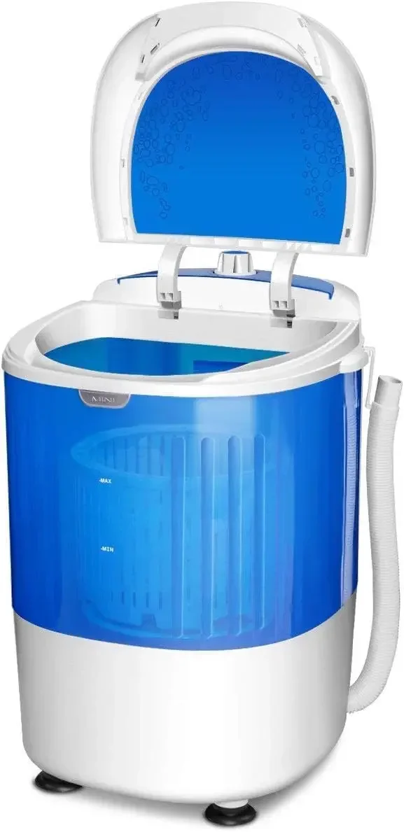 COSTWAY Portable Mini Washing Machine with Spin Dryer, Washing Capacity 5.5lbs, Electric Compact Machines Durable Design Energy