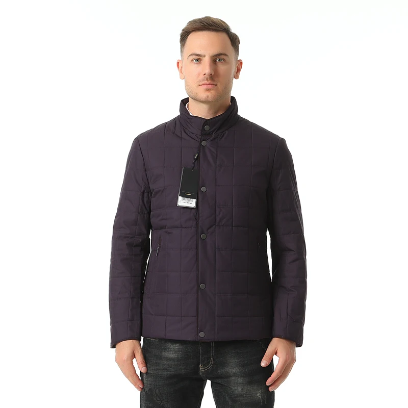 

Мужская повседневная хлопковая куртка JF39: модная городская, весенне-осенняя, для бизнеса и отдыха, ветрозащитная, приталенная