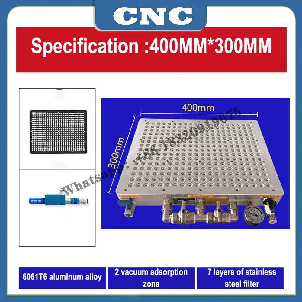Centrum obróbcze CNC Przyssawka próżniowa Przemysłowa, bezszczelniająca pompa próżniowa, porowata, mocna frezarka z platformą adsorpcyjną