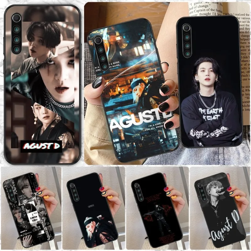 Agust D Tour Suga Rapper Phone Case for Xiaomi Redmi Note 11 10 9T 8 7 Pro 9 9A 9C 8 Black Soft Phone Cover