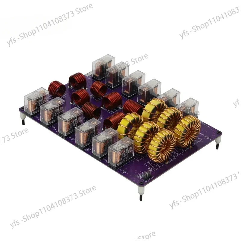 Low Pass Filter Board Shortwave HF 10 Band Low-pass Filter 1500W 50Ω 1.8-54MHZ Support SSB CW FM