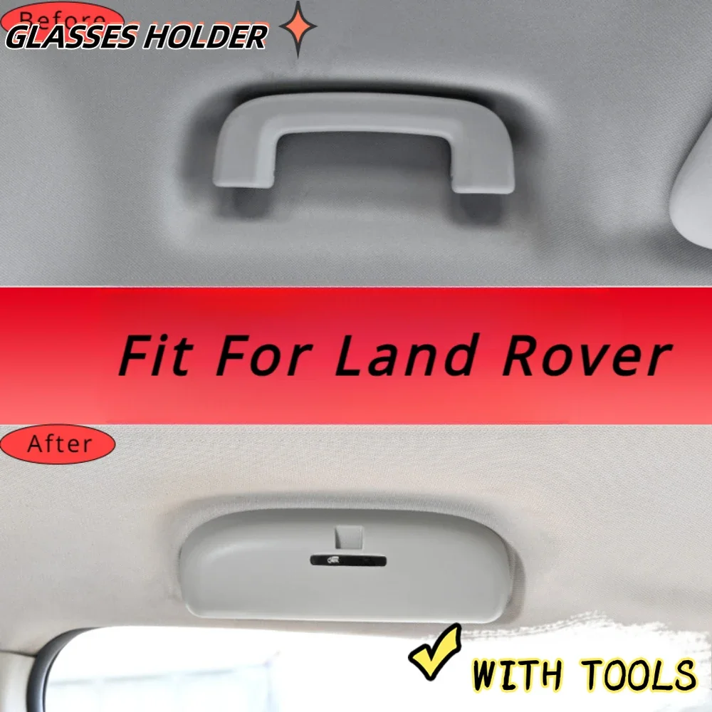 

For Land Rover Freelander Discovery 3/4/5 Evoque Glasses Case ABS Car Sunglass Holder Storage Box Accessories