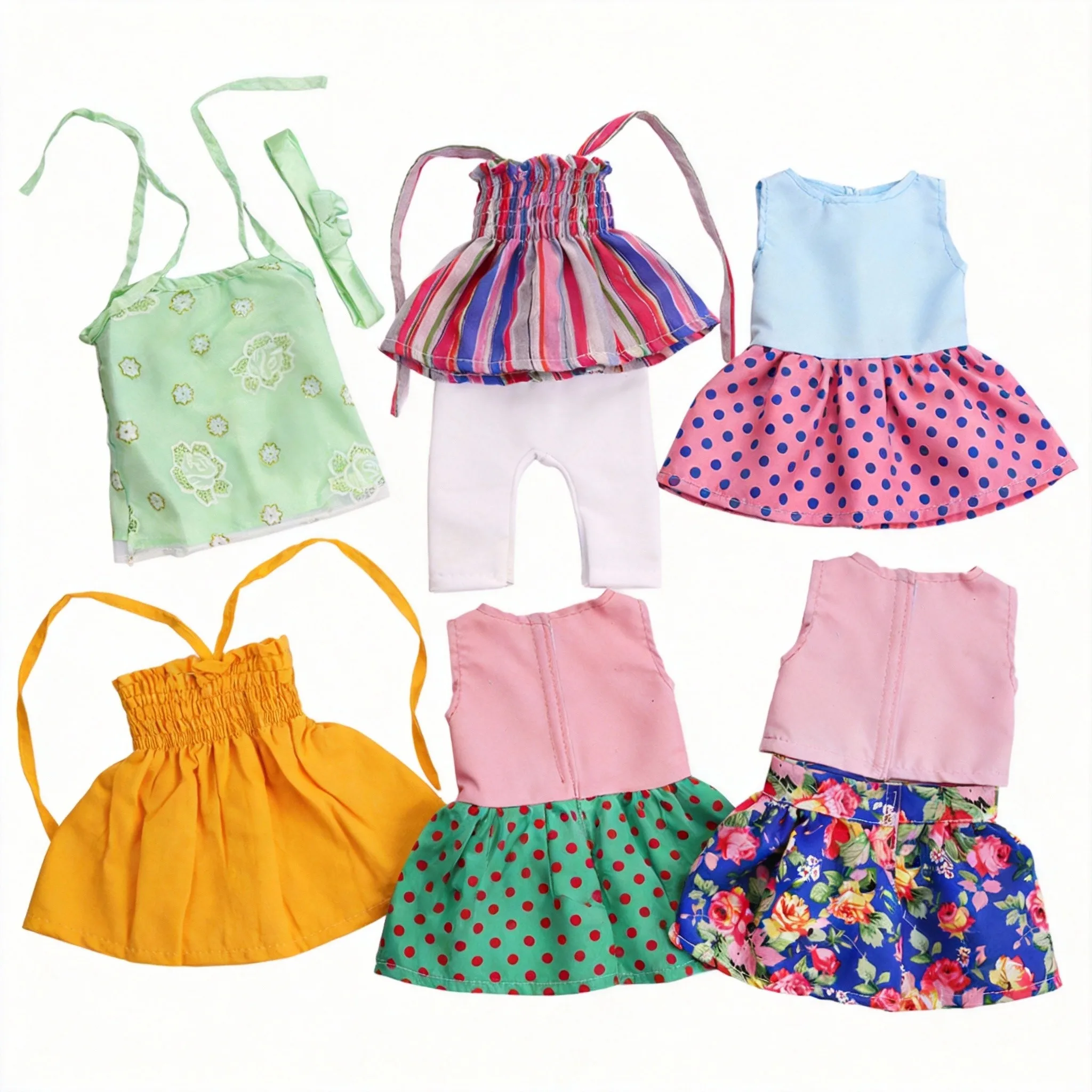 Kawaii Spring Doll Clothes Set for 43cm Baby Doll 18 Inch American Doll Girl's Birthday Gift Toy