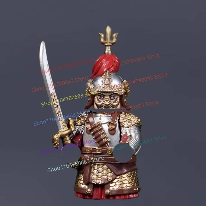 

Строительные блоки MOC, мини-фигурка, три королевства, Чен Ман, сборная модель, дисплей, мультяшные аксессуары в стиле аниме, игрушка, подарок на праздник