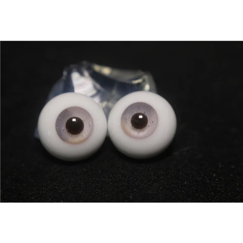 Ojos de muñeca BJD sin mango, 20mm, 1/2/3, gris, negro, marrón, rosa, ojos de cristal