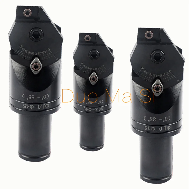 Imagem -02 - Cabeça Universal do Cortador de Chanfre Fresamento Multifuncional para Inserção Apmt1604 Graus Ajustáveis de a 85 C20 C25 1pc