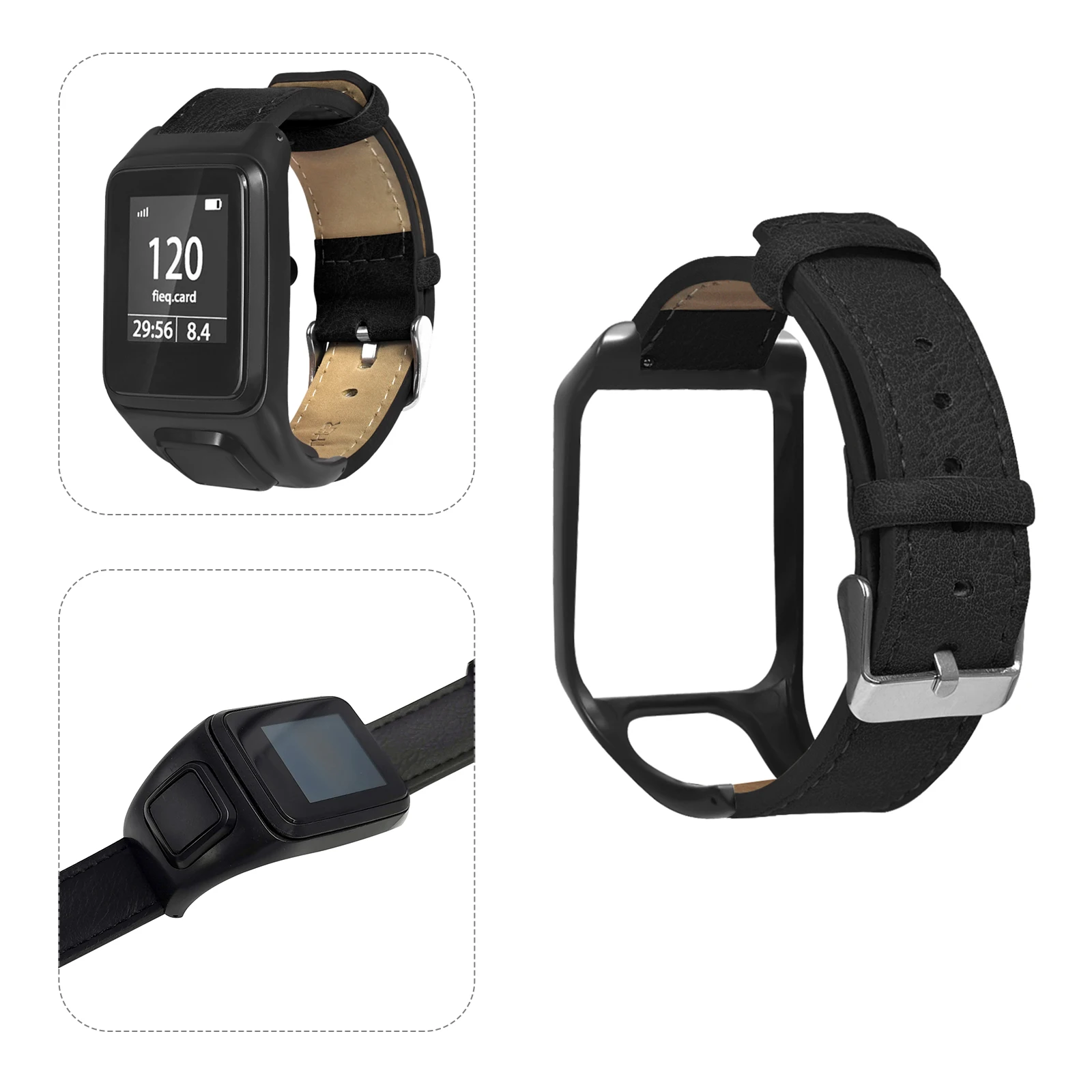 

Adjustable Retro Watch Band Strap Wristband For Runner 3 Adventurer Vintage Textured Design Compatible