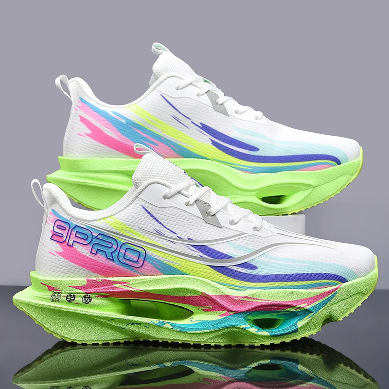 Running Shoes for Men Women Off-road Marathon Athletic Sneakers Breathable Lightweight Tennis Jogging Sports Shoes Air Cushion