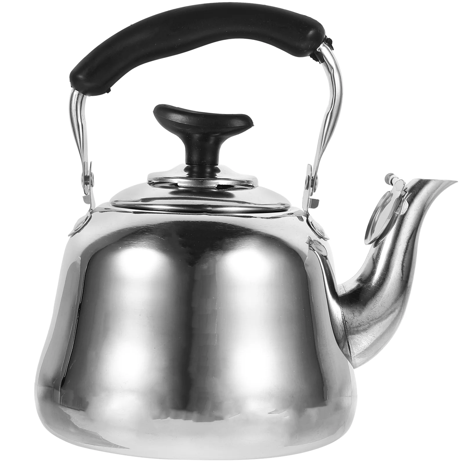 

Stainless Steel Kettle Vintage Stove Gooseneck Whistling Coffee Pot Teapot Stovetop High Quality