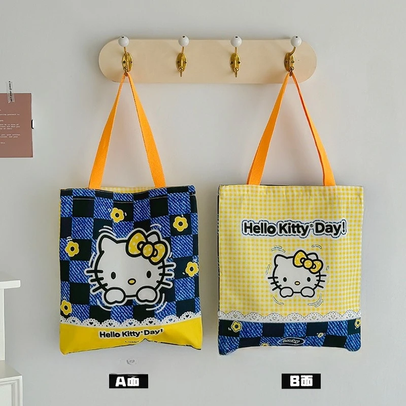 Sanrio Cartoon Kitty Cat Sanrio Handbag Cute Kuromi Versatile Children's Large Capacity Shoulder Bag Female