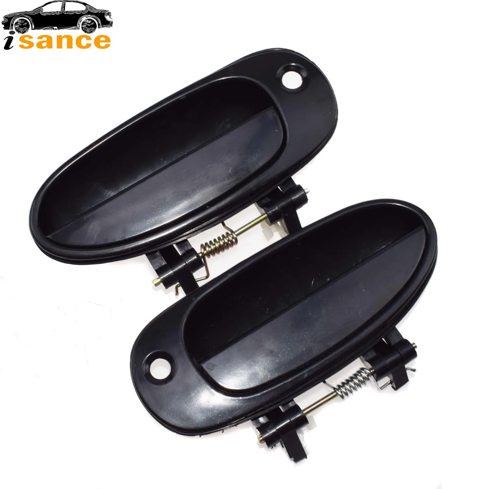 Isance NEW Black Left Right Exterior Outside Door Handles For KIA SEPHIA 1998 1999 2000 2001 0K2A159410XX 0K2A158410XX