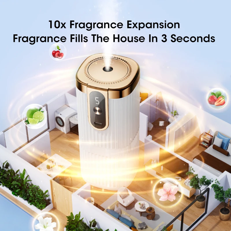 Mini Aromatherapy Machine Intelligent Essential Oil Diffuser USB Charging Five Level Adjustment Room Toilet Air Humidification