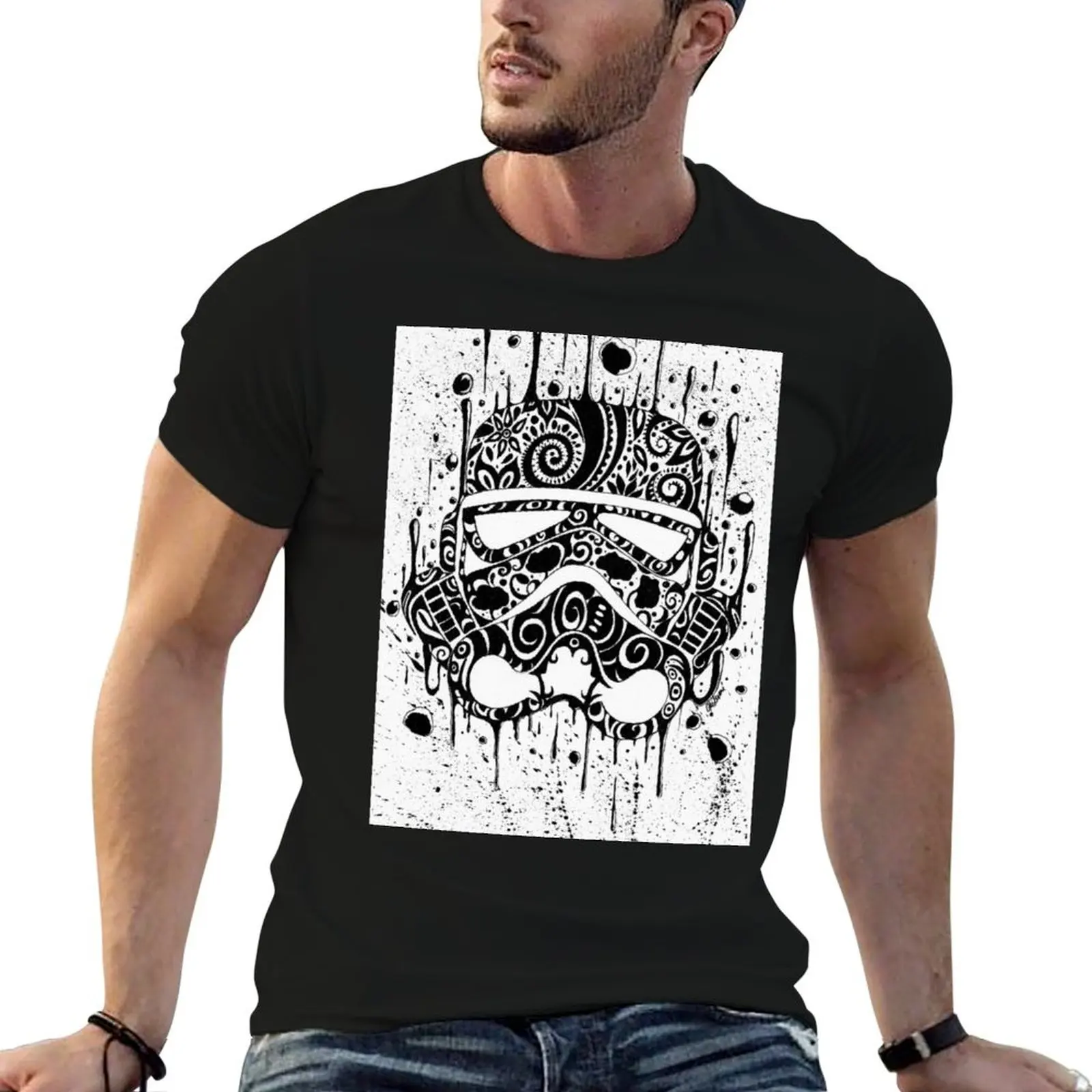 Tatoo Mask T-Shirt anime graphic t shirts mens graphic t-shirts